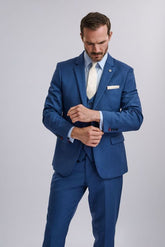 Ashley – Navy Blue Three-Piece Suit